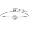 Swarovski Braccialetto Una Angelic, Blu, Placcato rodio