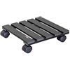 WAGNER Plant Roller - WPC - Compositi plastici in legno, resistenti alle intemperie, antracite, 29 x 29 x 8,3 cm, portata massima 60 kg - 20050001