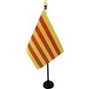 AZ FLAG Bandiera da Tavolo Catalogna 15x10 cm Poliestere 100D Base Plastica