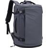 HOMIEE Zaino da Viaggio 40L Grande Zaino Bagaglio a Mano con Scomparto per Scarpe Resistente All'acqua Zaini Porta PC 17,3 Pollici con Porta USB Zaini Aereo Omologato per il Volo