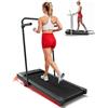 Superun Raceable Tapis Roulant Salvapazio Elettrico con Inclinazione 6%, 2.5 CV Walking Pad,1-6km/h Tapis Roulant Elettrico Pieghevole con APP Controllo Corsi di Allenamento, Massima di 136 kg