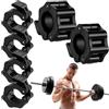 flintronic Morsetti per Bilanciere, 6 Pezzi Morsetti Barra Olimpico, Sollevamento Pesi Bilanciere Morsetto Collare 30mm, Collare Sgancio Rapido, per Fitness Palestra, Accessori Sollevamento Pesi