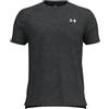 Under Armour Uomo Launch Camo Short Sleeve, Maglietta Manica Corta Morbida e Leggera con Orlo Laterale, Comoda t-Shirt Sportiva da Palestra per l'allenamento,Black/Reflective,SM