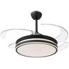 BEL AIR HOME - Ventilatore da soffitto ASGARD - Motore DC silenzioso - Pale pieghevoli 108 cm - Luce LED 36 W 3 temperature - Telecomando - Modalità Inverno - Bianco (MAX NERO)