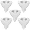 Linkind Lampadine LED GU5.3 MR16, 5W(Equivalenti a 50 W), Luce Bianca Fredda 5000K, 520 Lumen, Faretti LED 12V con Angolo del Fascio di 36 Gradi, AC/DC 12V, Non Dimmerabile, Pacco da 5