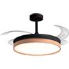 BEL AIR HOME - Ventilatore da Soffitto Cosmos - Motore DC Silenzioso - Luce LED Regolabile 36W 3000K/4000K/6500K - Telecomando e Modalità Inverno - Metallo, Nero