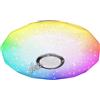 BEL AIR HOME - Plafoniera LED TRITON Soffitto Dimmerabile, Luce delle stelle, Lampada Soffitto con Altoparlante Bluetooth, RGB Lampada Musicale con Cambio Colore, Telecomando e Controllo App,18W