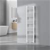 [neu.haus] Scalda Asciugamani da Parete per Bagno Radiatore Scaldasalviette ad Acqua Calda160 x 40 cm Attacco Basso Centrale - Bianco