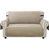 Ystyle Copridivano 2 Posto Con Braccioli, Sofa Cover Antigraffio Gatto Cani, Copertura Divano Universale, Copridivani Natalizio Mobili Protector, Salvadivano Antiscivolo Antimacchia, Cachi