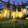 Quntis Catena Luminosa Esterno Solare con Telecomando, 30M Dimmerabile Luci da Esterno Giardino Solari con 30+2 Led, IP65 Impermeabile Catena Luci Esterno,4 Modalità e Funzione Timer per Gazebo Festa