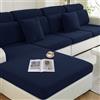 Ystyle Copricuscini Divano Elasticizzato, Copridivano Cuscini Separati, Copriseduta Divano Natalizio, Copri Cuscini Divano Antigraffio, Coprisedile Per Divano (1 Posto*3, Blu Scuro)