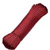 DonDon Corda Paracord in Nylon Lunga 30 Metri per bricolage e attività all'Aria Aperta Spessore 4 mm 7 Fili Rosso Bordeaux Brillante