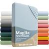 Laleni premium lenzuola culla 50x89 cm con angoli 2 pz | lenzuola carrozzina neonato certificate OEKO-TEX | lenzuola con angoli 100% cotone | set lenzuola lettino neonato | lenzuolo lettino | celeste