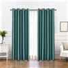 Ystyle Moderna Tende per Interni 2 Pezzi, 140×300 CM, Verde Scuro