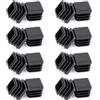 OSDUE 16 pcs Tappo Quadrato, Gommini per Sedie Tappi Terminale PE, 16x16 mm