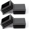 OSDUE 4 pcs Tappo Quadrato, Gommini per Sedie Tappi Terminale PE, 40x40 mm