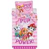 Nickelodeon PAW PATROL Biancheria da letto per bambine · 2 pezzi, cotone · rosa, rosa · PUP Power · biancheria da letto reversibile, federa 40 x 60 cm, copripiumino 100 x 135 cm