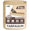 COVALL Telone Impermeabile Esterno 3x6m 210g/m² Beige Telo Anti-UV