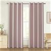 Ystyle Tenda Oscurante per Interni 2 Pezzi, 117×137 CM, Rosa