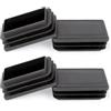 OSDUE 4 pcs Tappo Quadrato, Gommini per Sedie Tappi Terminale PE, 60x40 mm