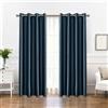 Ystyle Moderna Tende per Interni 2 Pezzi, 140×145 CM, Blu Scuro
