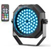 Rtktoup Mini RGB Par LED Batteria, 60 x 0.5W LED 2200mAh Luce Stroboscopica Ricaricabile da Palco con Telecomando, Luci Discoteca per DJ Disco Party Bar Sala Live Matrimonio Halloween Natale