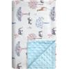 HAGOT Coperta per Neonata, Con retro a Pois, Regalo per Neonati Unisex, Adatta per Passeggino Seggiolino Auto e Lettino,100 * 75 CM