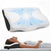 Wolkenfeld Cuscino Cervicale per dormire in Memory Foam - Cuscino Ortopedico cervicale che Riduce Dolori al Collo, Russamento e Rigidità - Utile anche per Alleviare Emicranie