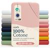 Laleni Lenzuolo Jersey 50x89 cm per Babybay Maxi - Certificato OEKO-TEX - Lenzuolo per Culla 100% Cotone - Lenzuolo per Lettino - Biancheria Letto Bambino Rosa