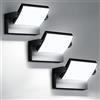 GXXG 40W Applique da Parete Esterno/Interno 4000LM Faretto Led da Esterno Bianco freddo 6000K 3 Pezzi Lampade da Esterno Regolabile IP65 Impermeabile
