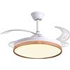 BEL AIR HOME - Ventilatore da Soffitto Cosmos con Motore DC e Pale Dispiegabili - Luce LED 36W 3 Temperature - Telecomando Incluso - Modalità Stagionale, Bianco, Metallo