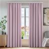 Deconovo Tende Camera da Letto Bambini 2 Pezzi Coprente Oscuranti Termiche Isolanti Tende Soggiorno Moderne Elegante con Nastro per la Casa 140x260 CM Rosa Chiaro