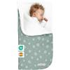 MIMUSELINA Sacco Nanna Invernale 0-6 Mesi Universale | Per Passeggino, Culla e Ovetto | Copertina Neonato Invernale Cotone Morbido e Caldo | 2 in 1: Sacco 92x46 cm o Coperta 92x92 cm