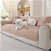 Ystyle Copridivano in Pile Morbido, Telo Copridivano Antiscivolo, Durevole e Lavabile, Adatto per Divani da 1/2/3/4 Posti e Divani Angolari con Sezione Chaise Longue(Champagne, 70x180cm)