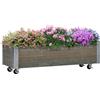 Outsunny Letto per Orto Rialzato da Esterno 96x30.6x30 cm Grigio Chiaro