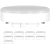 ledscom.de 10x lampadine LED GX53, bianco caldo (2700 K), 10,6 W, 1038lm, 115°, opaco