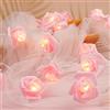 OSDUE Stringa Luminosa a Forma di Rosa, 3M per Compleanno Matrimoni Vacanze