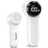 BZGG, levapelucchi ricaricabile, rimuove i pallini dai vestiti, 3 velocità regolabili, rasoio per tessuti, display LED, levapelucchi per vari tessuti. Bianco