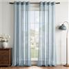MRTREES Tende per interni Voile Semi Trasparenti Blu Navy 2 Pezzi con Occhielli 140x245 CM Tenda a Panello Tende Leggere Morbida per Camera da Letto Cameretta Bambini e Soggiorno Finestra Moderne