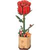 Rolife 3D Puzzle Mazzo di Fiori in Legno Bloom Kit Modello Artigianale per Adulti Fiori Eterni Regalo Romantico per Donne Mamma Natale/Compleanno/Valentino/Festa della Mamma (Rosa rossa)