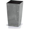 Deuba Fioriera effetto cemento Grigio 26L vaso per piante 50 x 26,5 x 26,5 cm vasi da ingresso giardino interni esterni