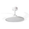 BEL AIR HOME - Ventilatore da soffitto SLIM - Motore DC silenzioso - Pale pieghevoli - Luce LED 36W regolabile 3000K-6500K - Telecomando incluso - Design moderno, Bianco