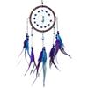 DonDon Acchiappasogni Dreamcatcher con perle e vere piume Marrone - Ø 11 cm