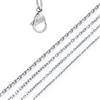 DonDon Catenina Collana Uomo in Acciaio Inox Lunghezza 56 cm - Ø 0,4 cm