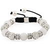 Morella Bracciale Donna con Pietre e zirconi Strass Regolabile Argento - Bianco