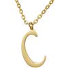 Morella Collana da Donna in Acciaio Inox Oro con Ciondolo Lettera C