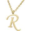 Morella Collana da Donna in Acciaio Inox Oro con Ciondolo Lettera R