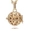 Morella Collana Donna in Acciaio Inox Oro 70 cm con Ciondolo Oro e Sfera Oro Ø 16 mm in Sacchetto di Velluto