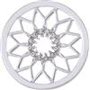 Morella donna Coins Moneta Ciondolo rotondo 33 mm sole color argento