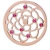 Morella Donna Coins Moneta Ciondolo Rotondo con Ornamenti Cielo Oro Rosa 33 mm